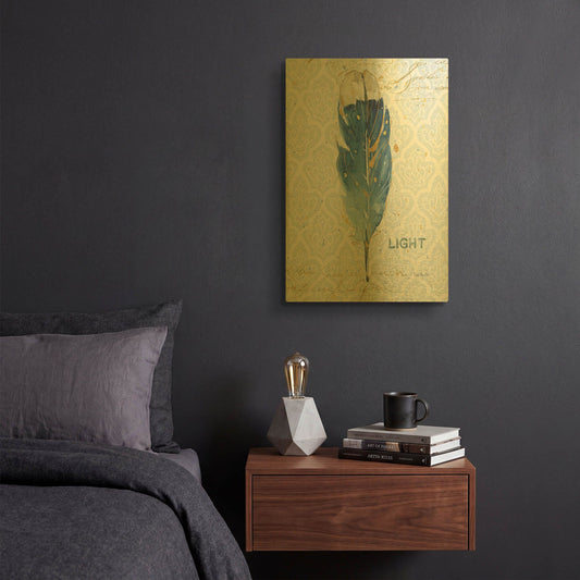 'Indigold XVIII' By Lisa Audit Gold Metal Wall Art