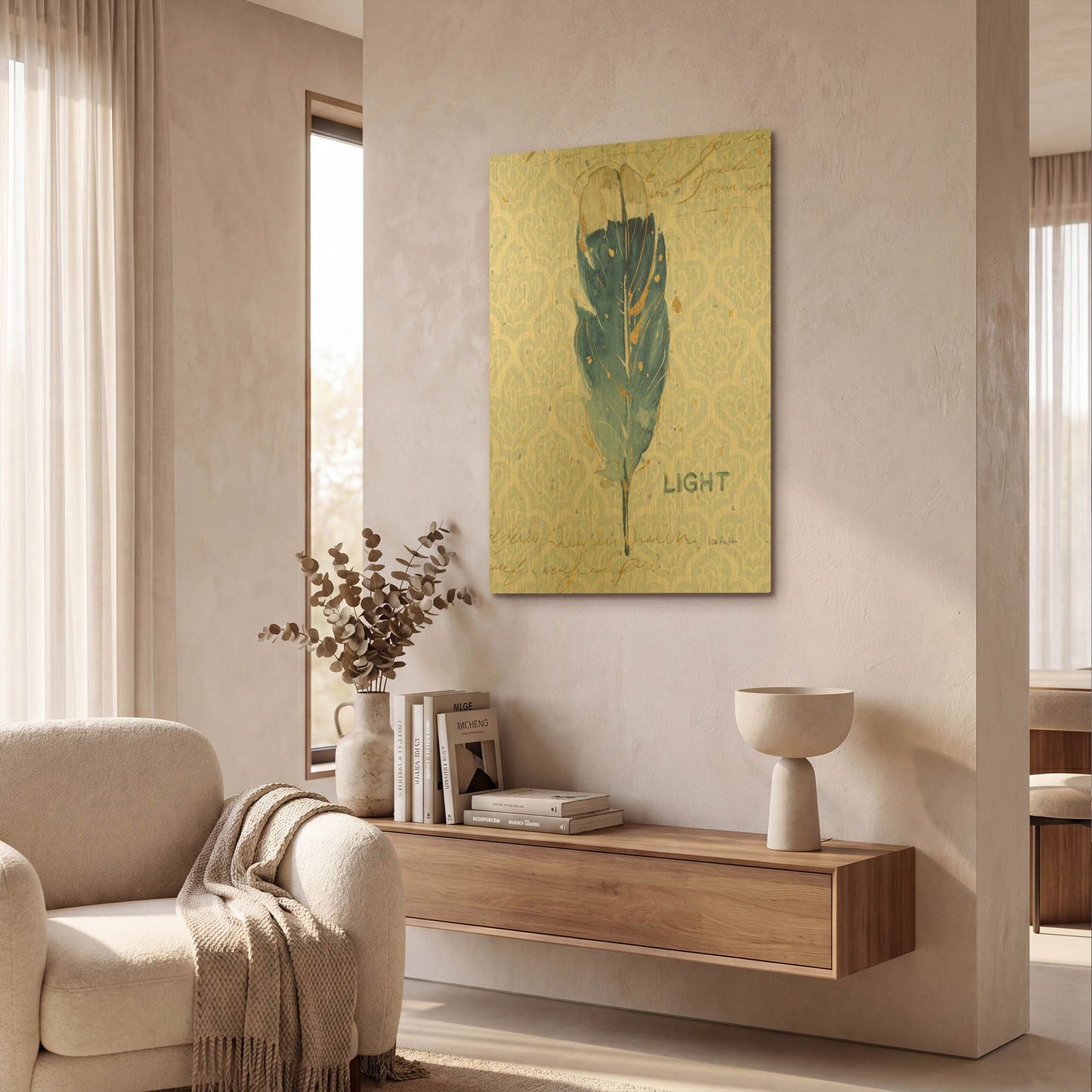 'Indigold XVIII' By Lisa Audit Gold Metal Wall Art