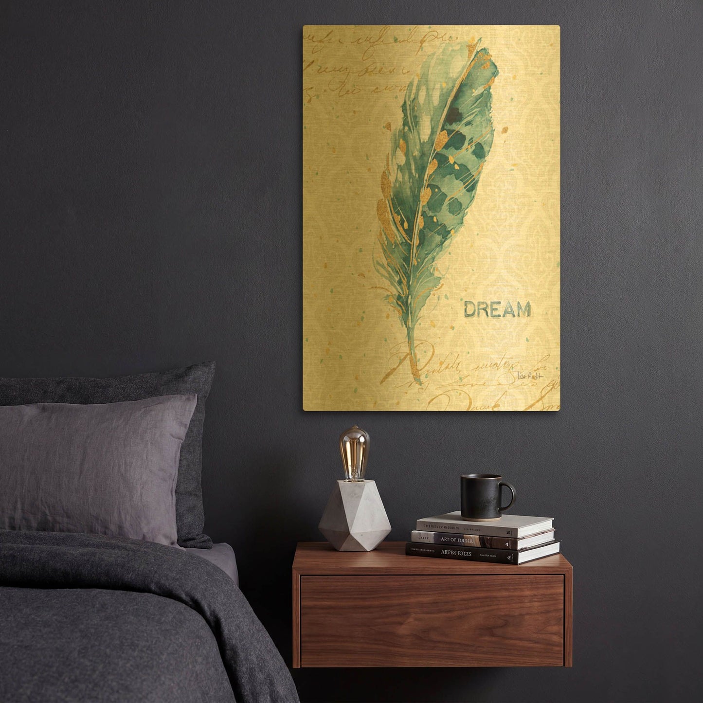 'Indigold XIX' By Lisa Audit Gold Metal Wall Art