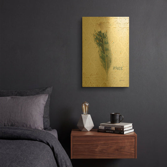 'Indigold XX' By Lisa Audit Gold Metal Wall Art