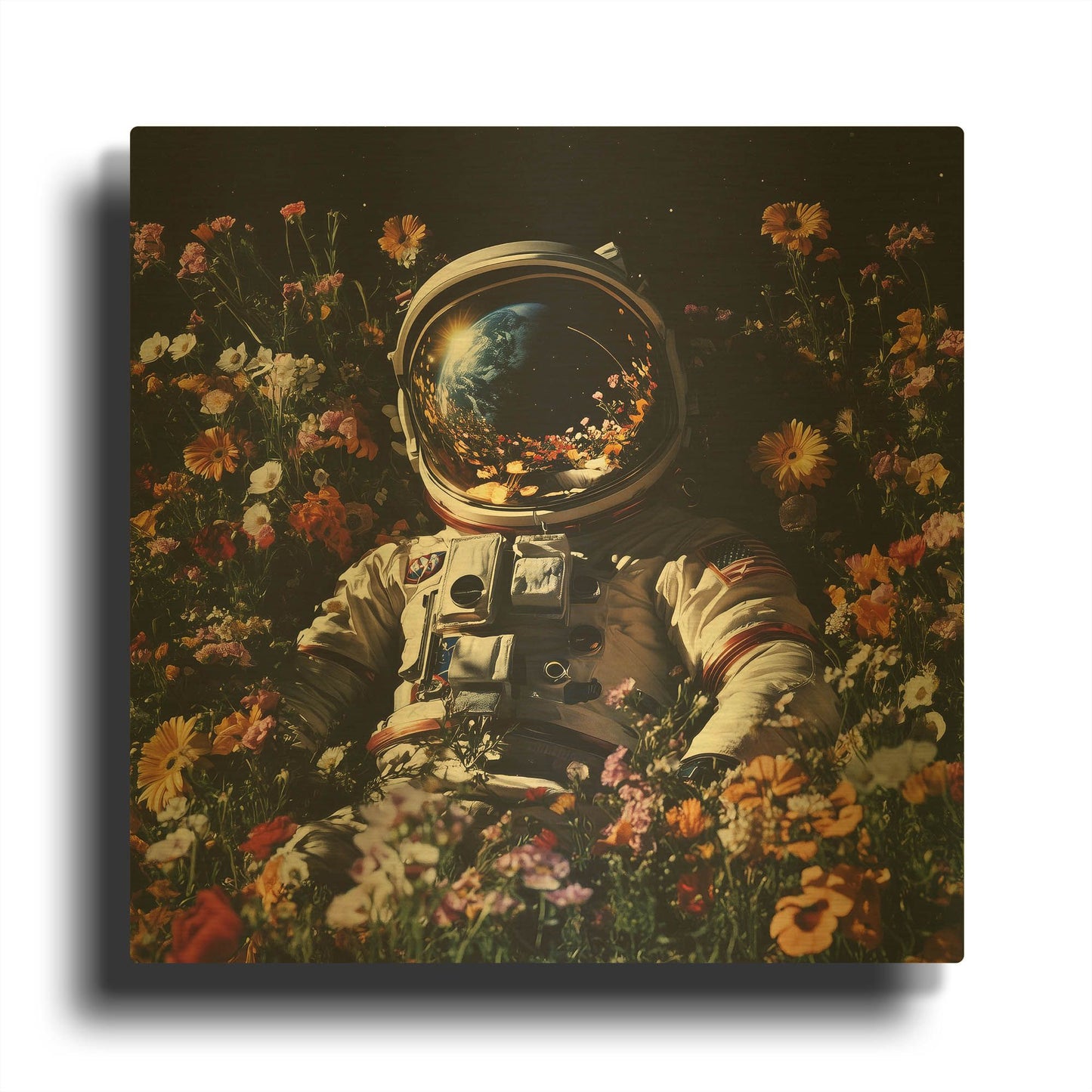 'Homesick' By Rich Monet Gold Metal Wall Art