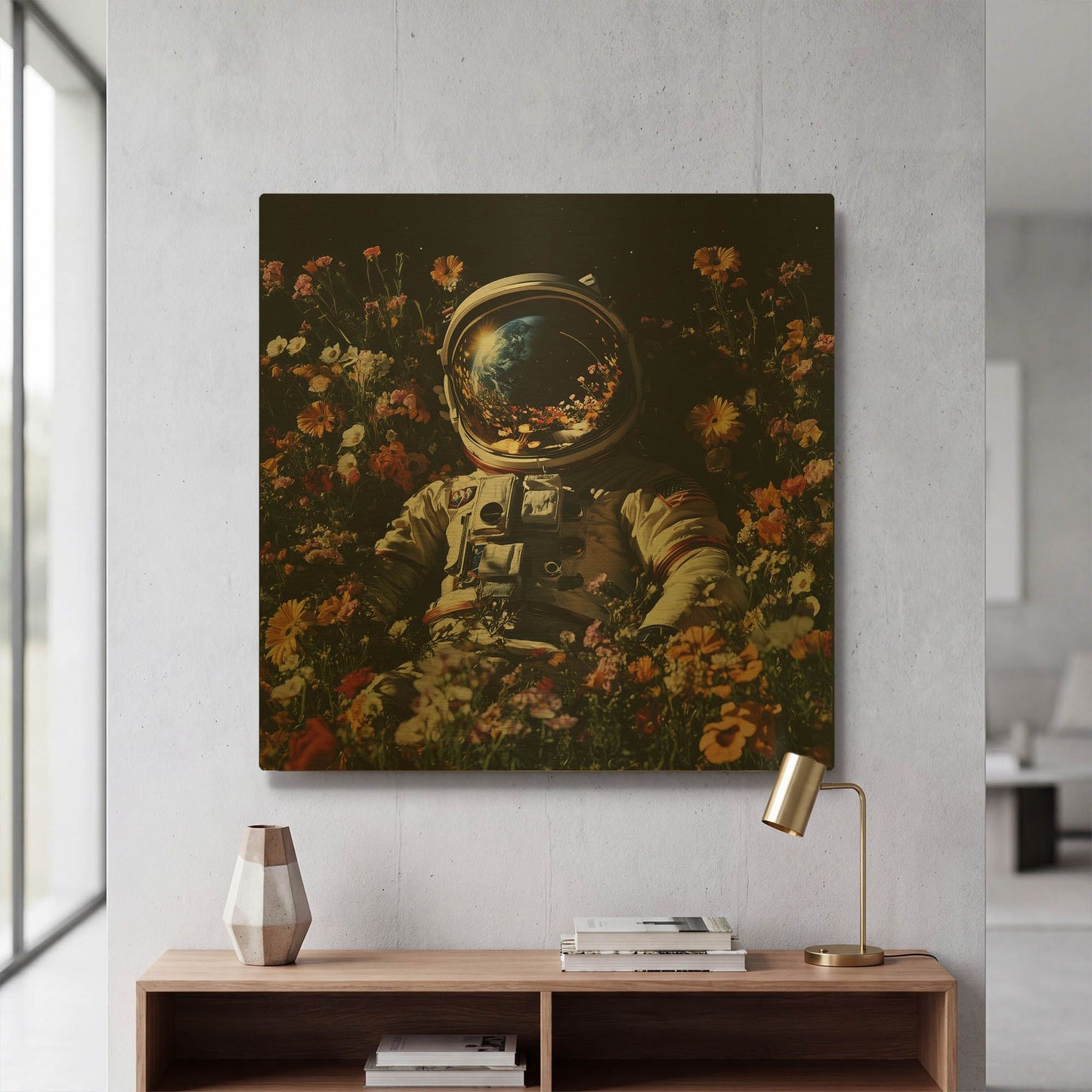 'Homesick' By Rich Monet Gold Metal Wall Art