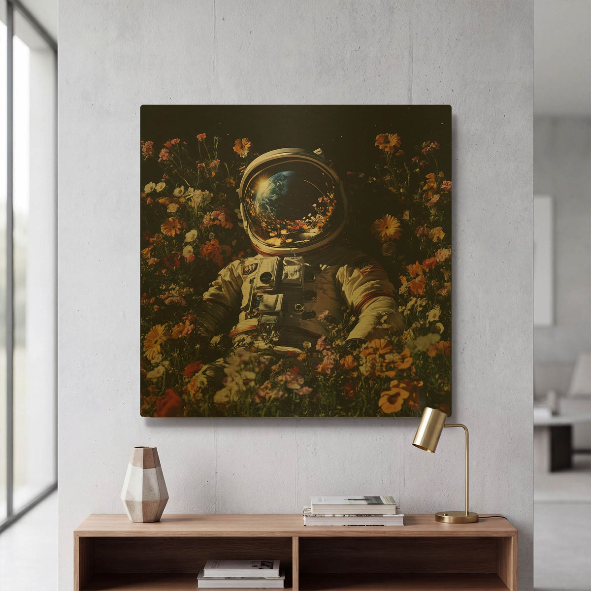'Homesick' By Rich Monet Gold Metal Wall Art