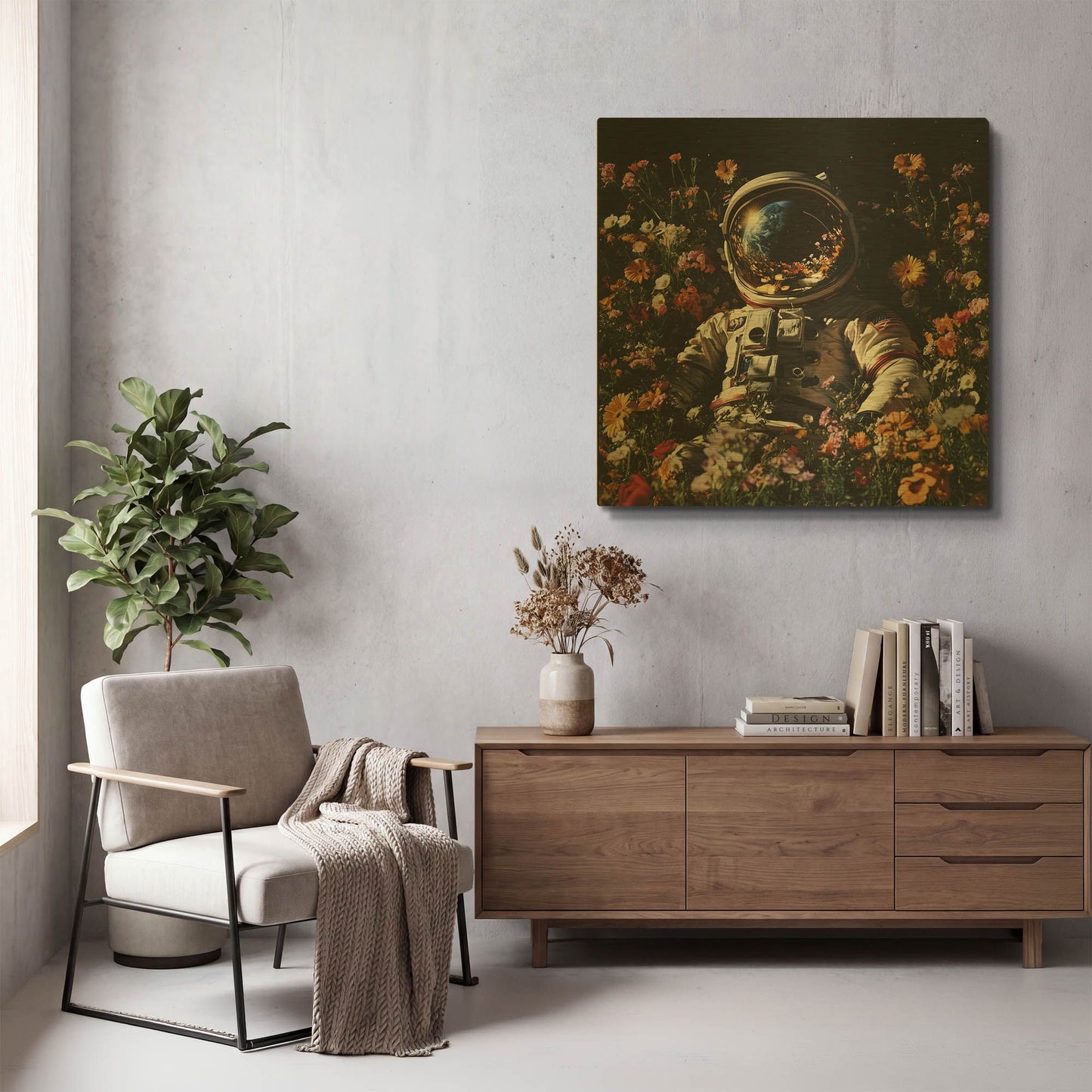 'Homesick' By Rich Monet Gold Metal Wall Art