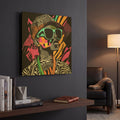 'Neon Night' By Rich Monet Gold Metal Wall Art