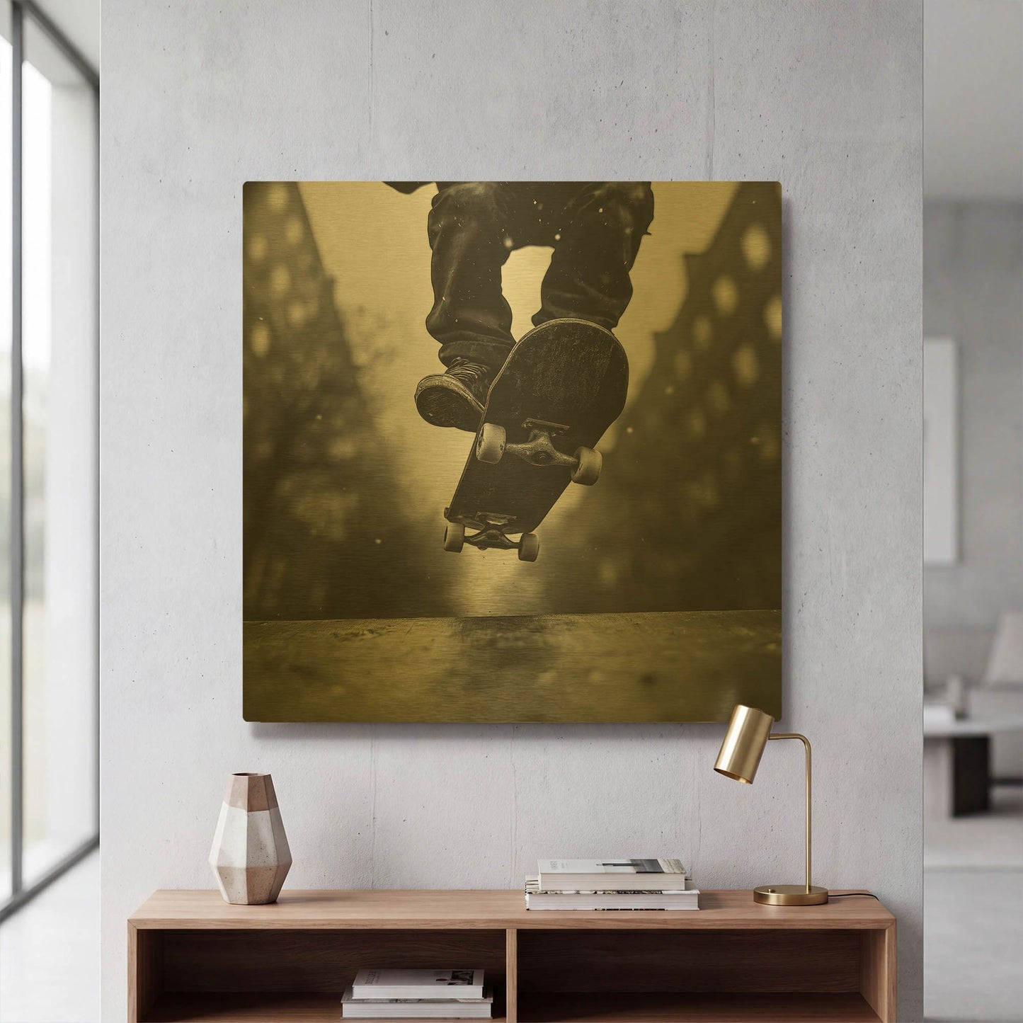 'Street King' By Rich Monet Gold Metal Wall Art