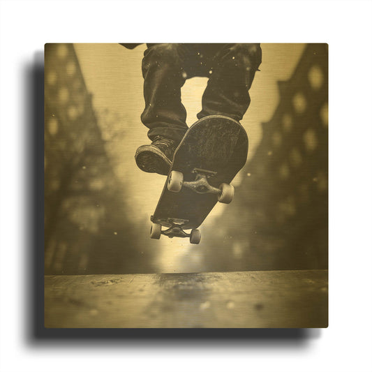 'Street King' By Rich Monet Gold Metal Wall Art