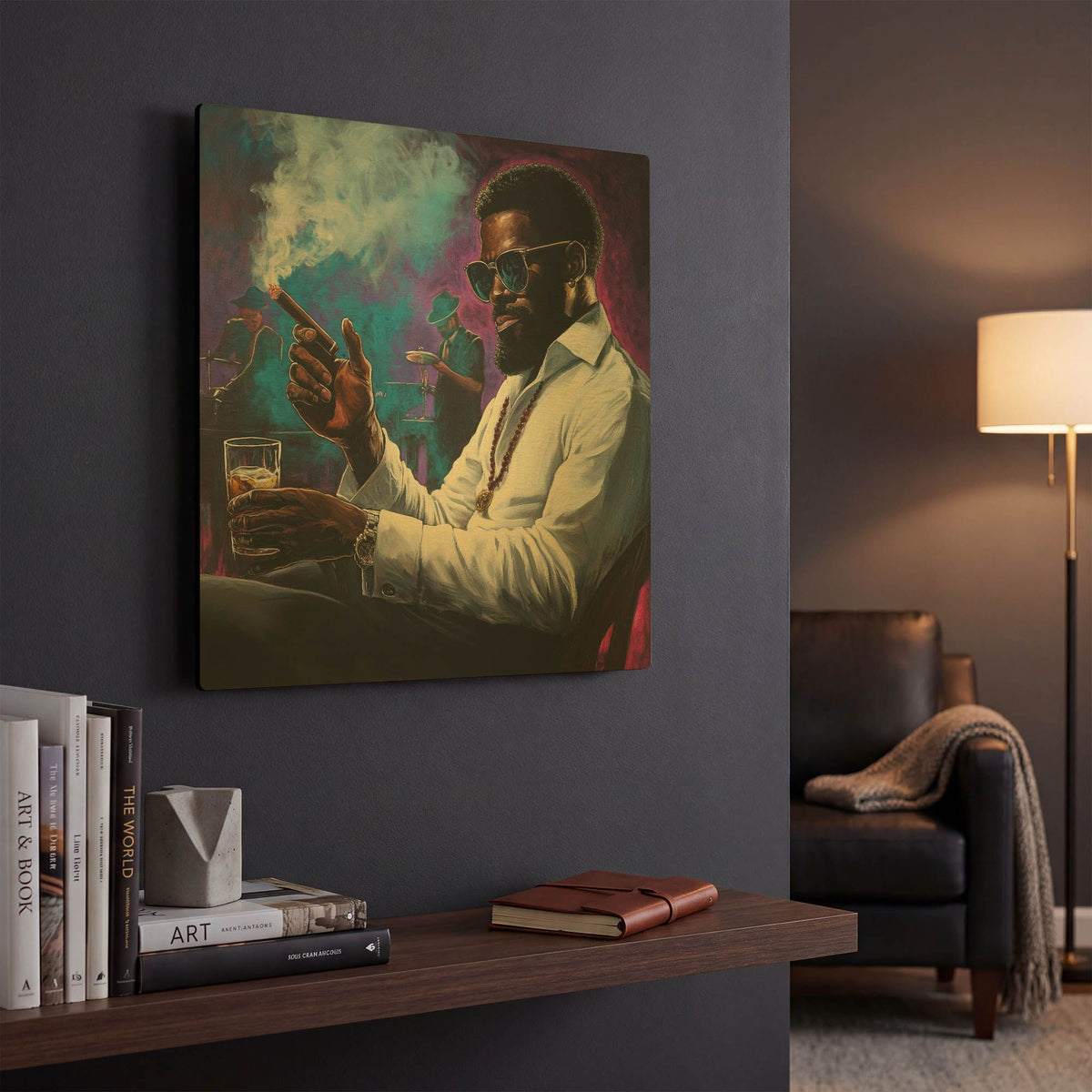 'Unwind' By Rich Monet Gold Metal Wall Art