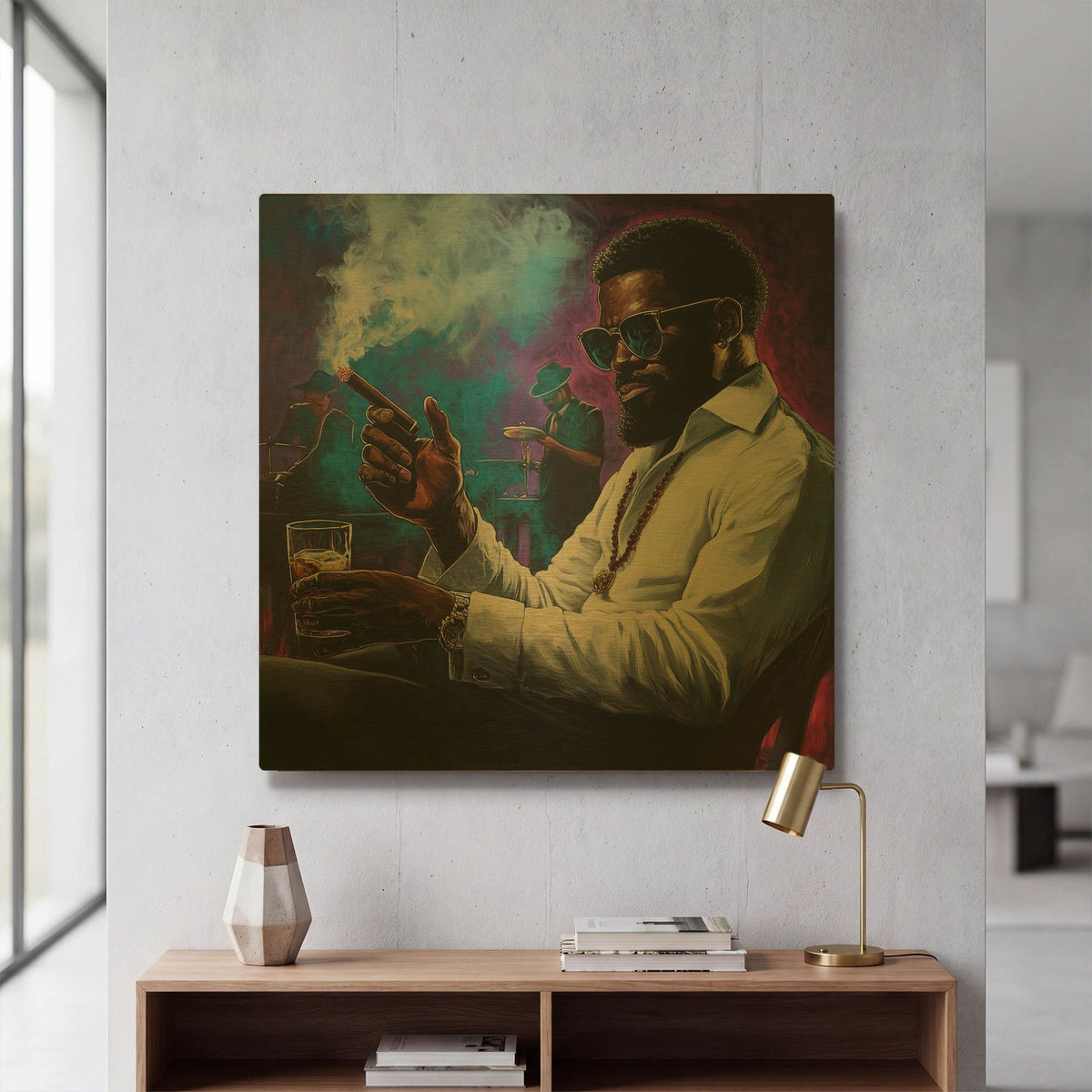 'Unwind' By Rich Monet Gold Metal Wall Art