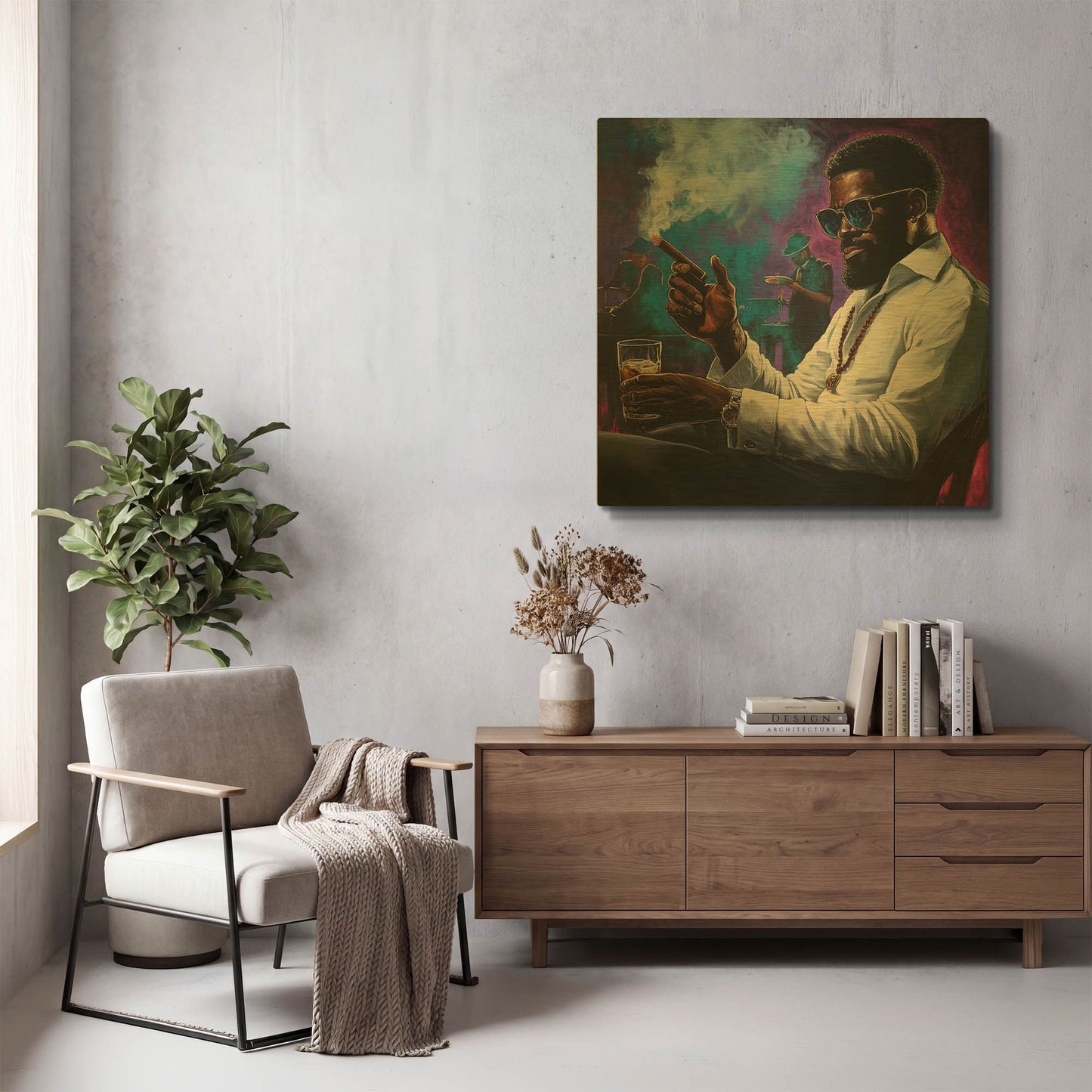 'Unwind' By Rich Monet Gold Metal Wall Art