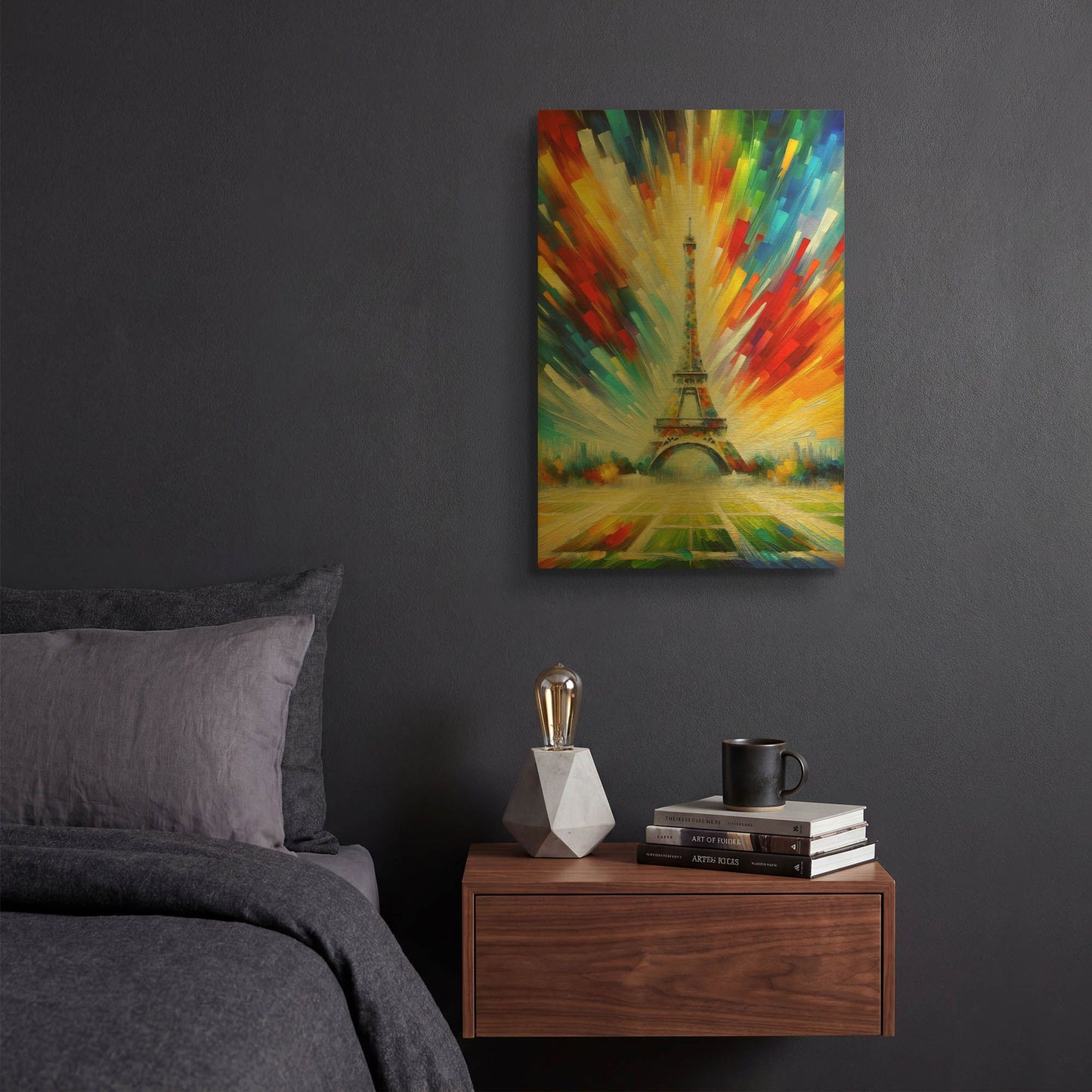 'Radiant Paris' By Rich Monet Gold Metal Wall Art