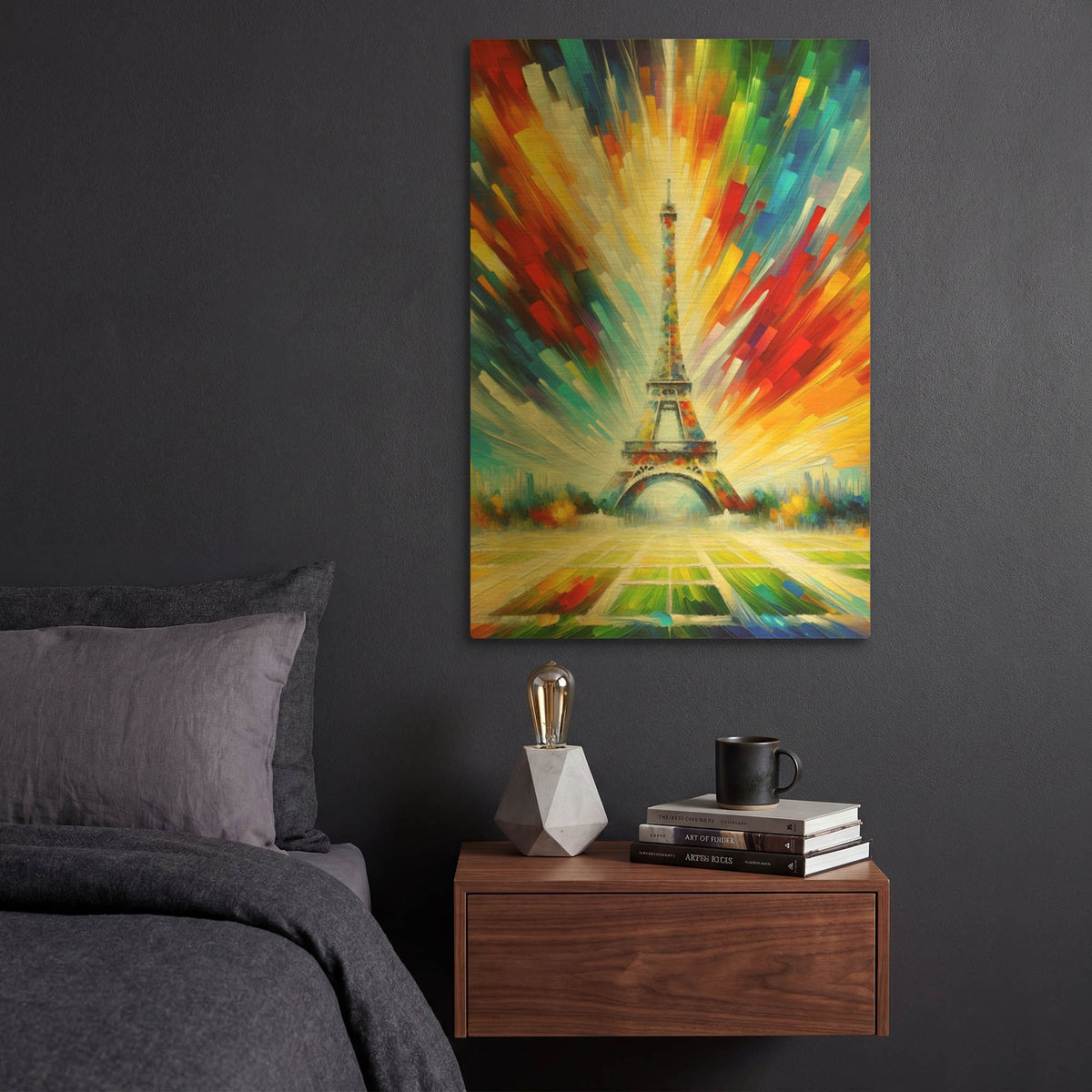 'Radiant Paris' By Rich Monet Gold Metal Wall Art