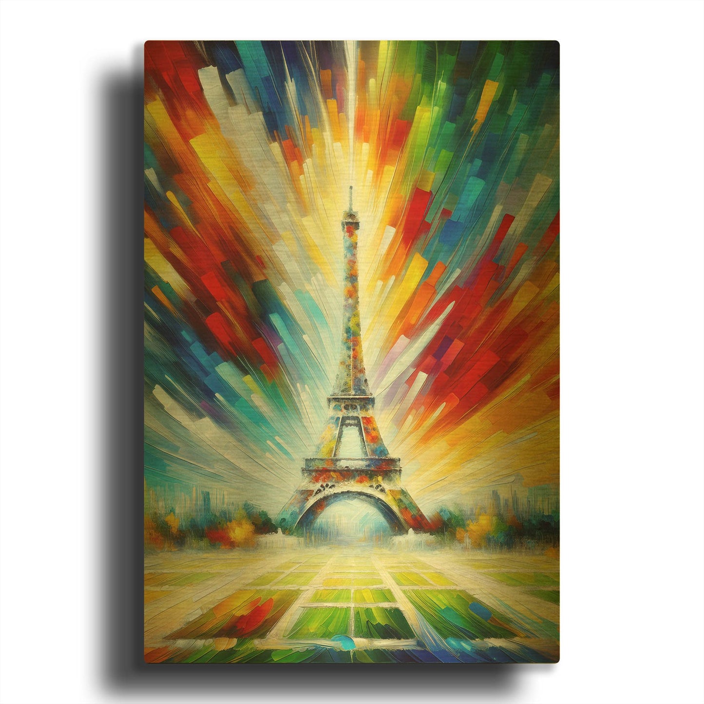 'Radiant Paris' By Rich Monet Gold Metal Wall Art
