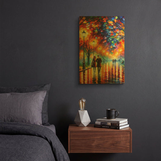 'Walk In The Park' By Rich Monet Gold Metal Wall Art
