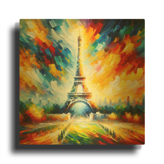 'Welcome To Paris' By Rich Monet Gold Metal Wall Art