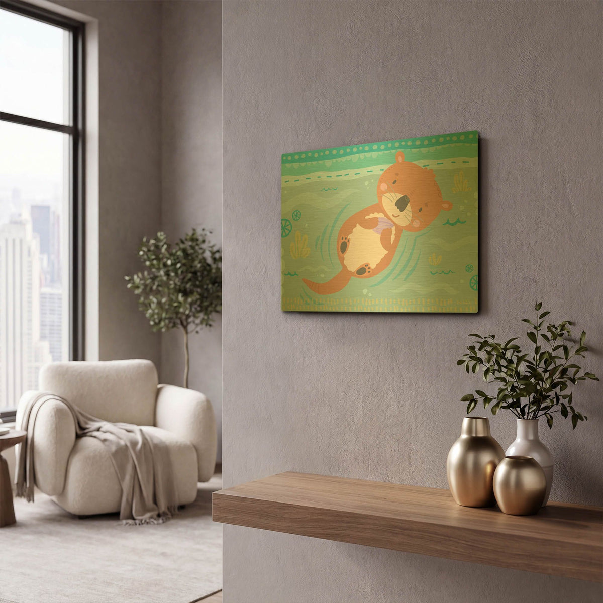 'Cutie Patootie 4' By Holli Conger Gold Metal Wall Art