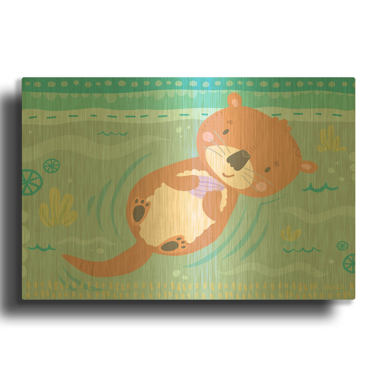 'Cutie Patootie 4' By Holli Conger Gold Metal Wall Art