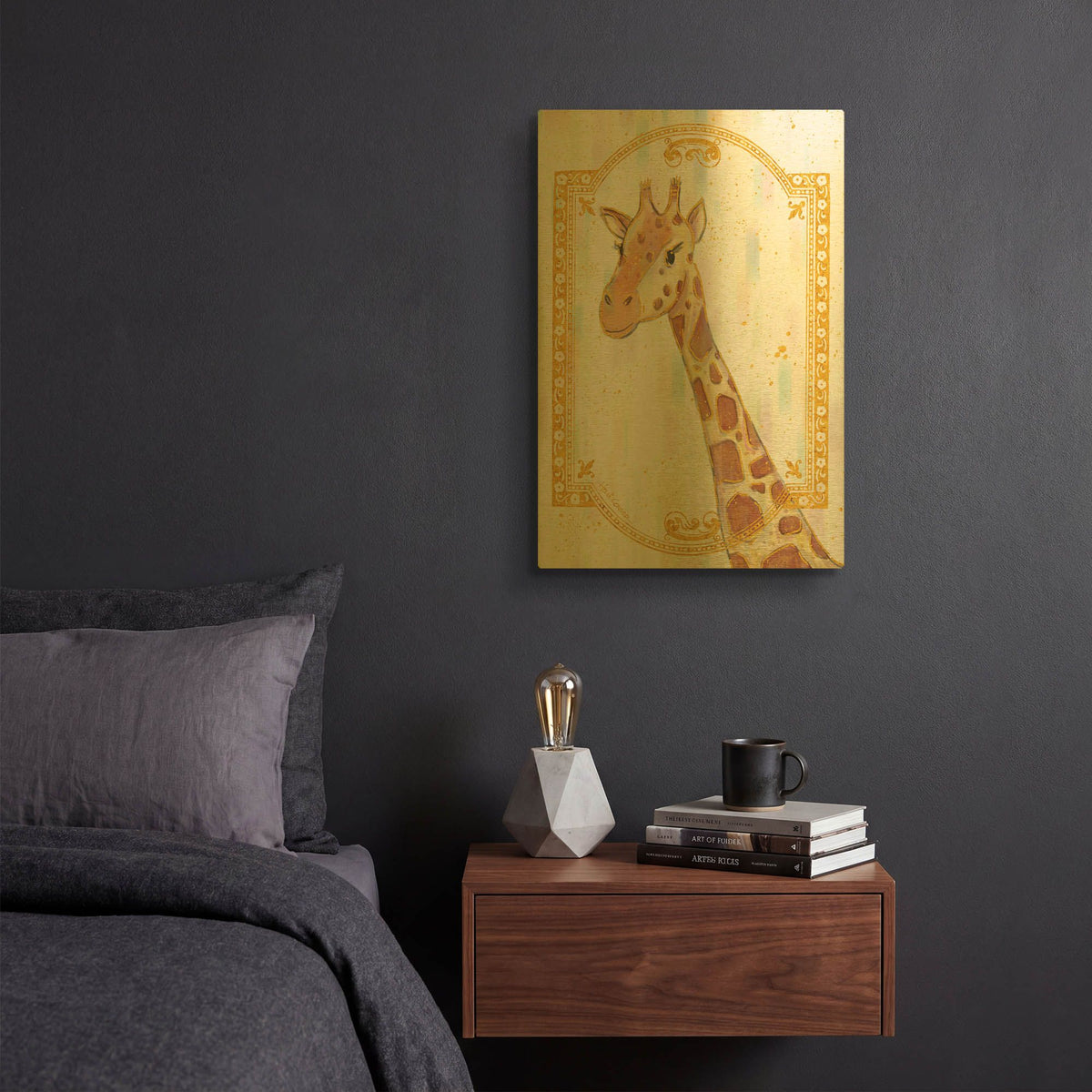 'Gilded Safari 3' By Holli Conger Gold Metal Wall Art
