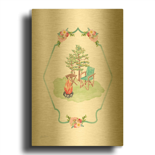 'Adventure Fun C' By Jean Plout Gold Metal Wall Art
