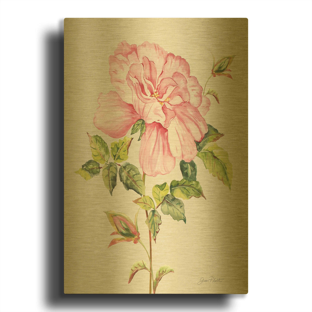 'Botanicals 2' By Jean Plout Gold Metal Wall Art