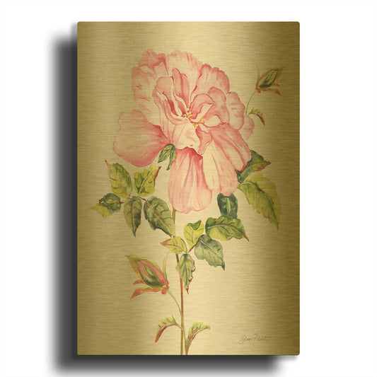 'Botanicals 2' By Jean Plout Gold Metal Wall Art