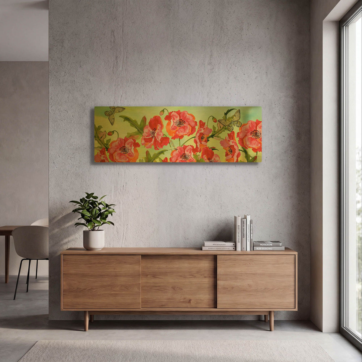'Bouquet De Fleur' By Jean Plout Gold Metal Wall Art