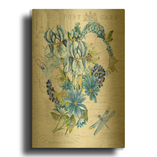 'Bouquet Francais D' By Jean Plout Gold Metal Wall Art