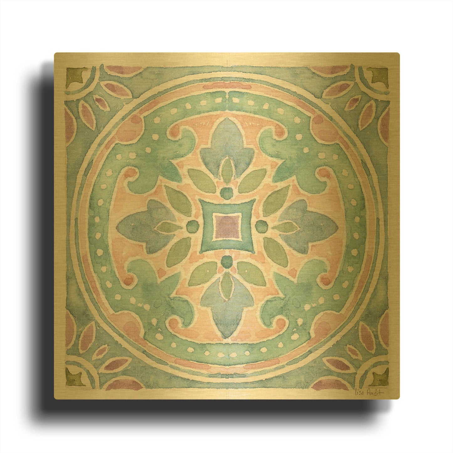 'Ocean Dream XI' By Lisa Audit Gold Metal Wall Art