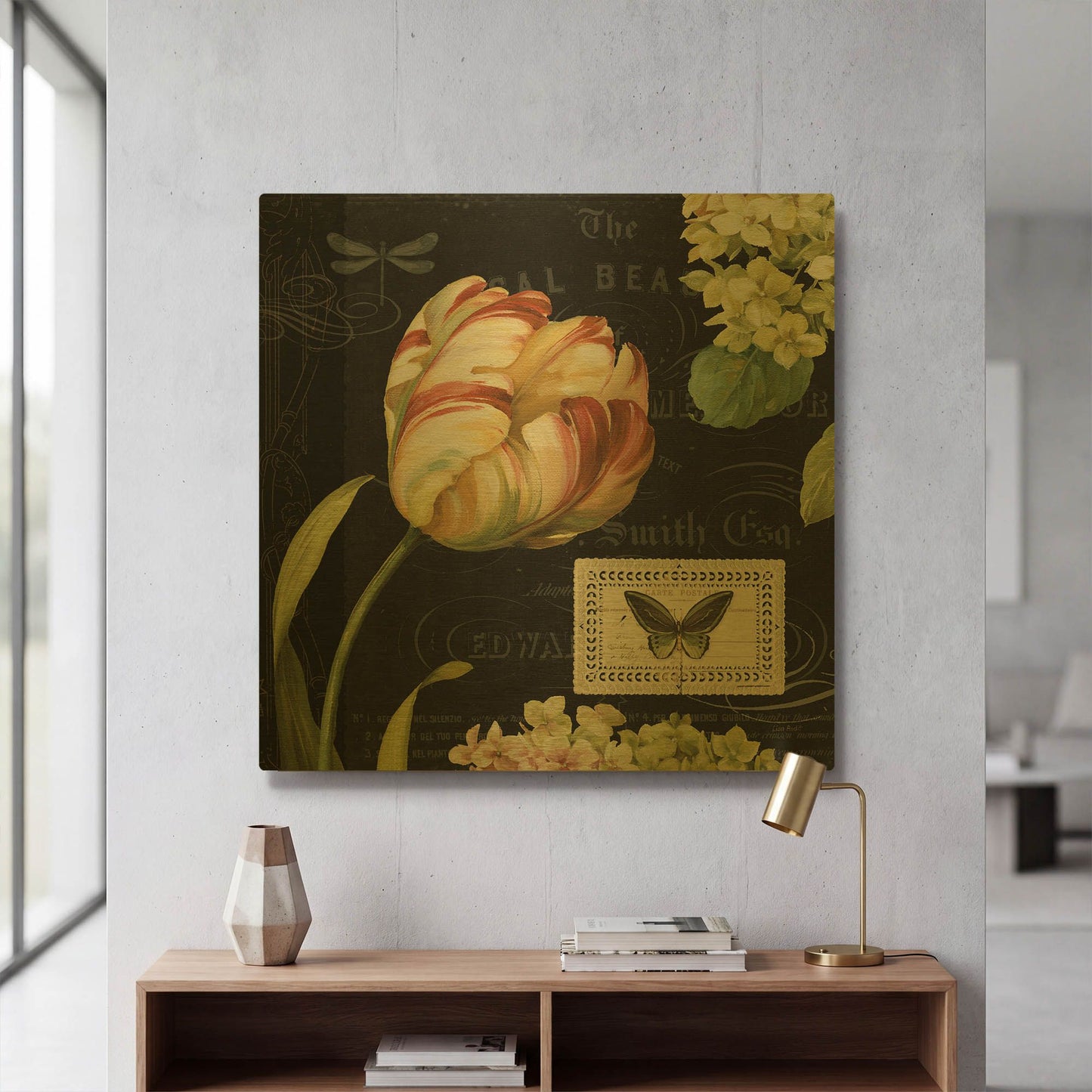 'Mothers Treasures I Dark' By Lisa Audit Gold Metal Wall Art