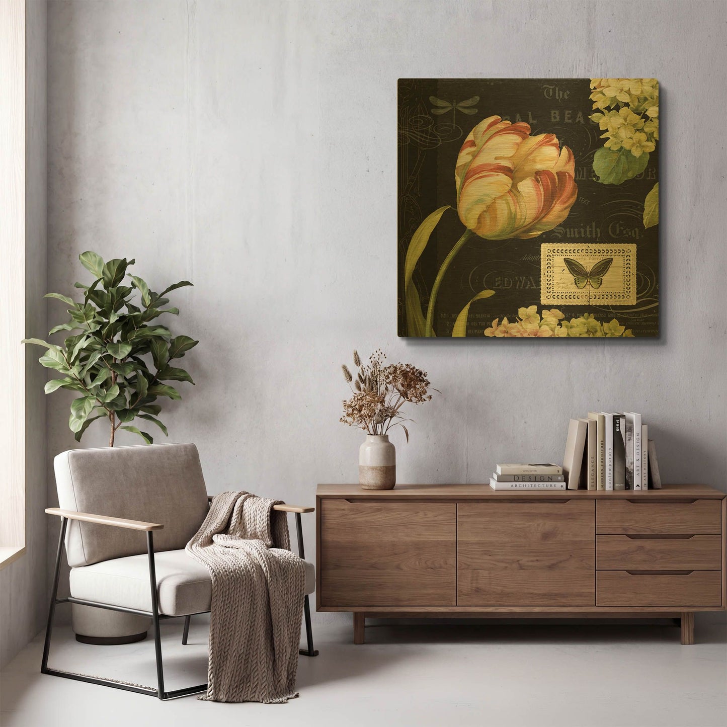 'Mothers Treasures I Dark' By Lisa Audit Gold Metal Wall Art