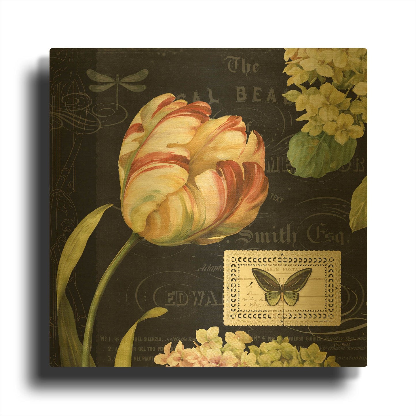 'Mothers Treasures I Dark' By Lisa Audit Gold Metal Wall Art