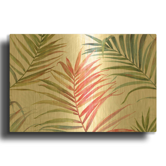 'Tropical Blush IV' By Lisa Audit Gold Metal Wall Art