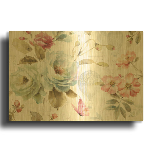 'Beautiful Romance II' By Lisa Audit Gold Metal Wall Art