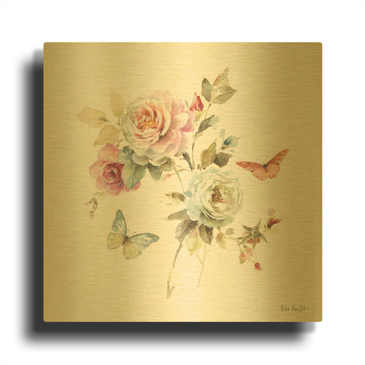 'Beautiful Romance VII' By Lisa Audit Gold Metal Wall Art