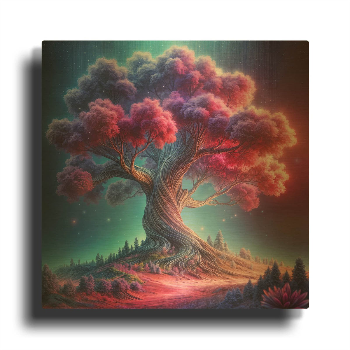'Tree of Life 2' By Rey Klimt Gold Metal Wall Art