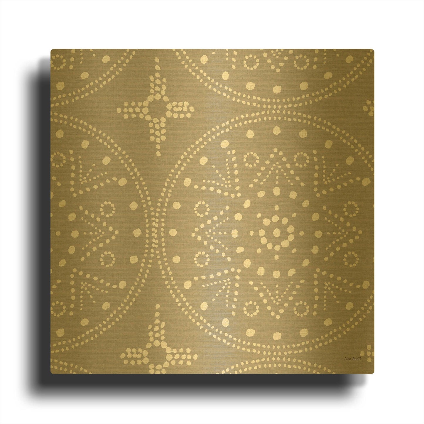'A Wood Land Walk XXIV' By Lisa Audit Gold Metal Wall Art