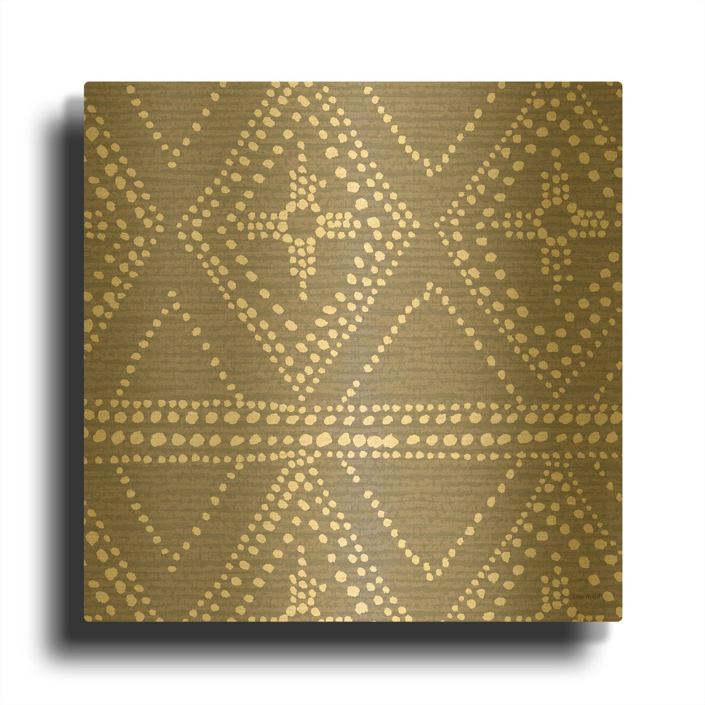 'A Wood Land Walk XXV' By Lisa Audit Gold Metal Wall Art
