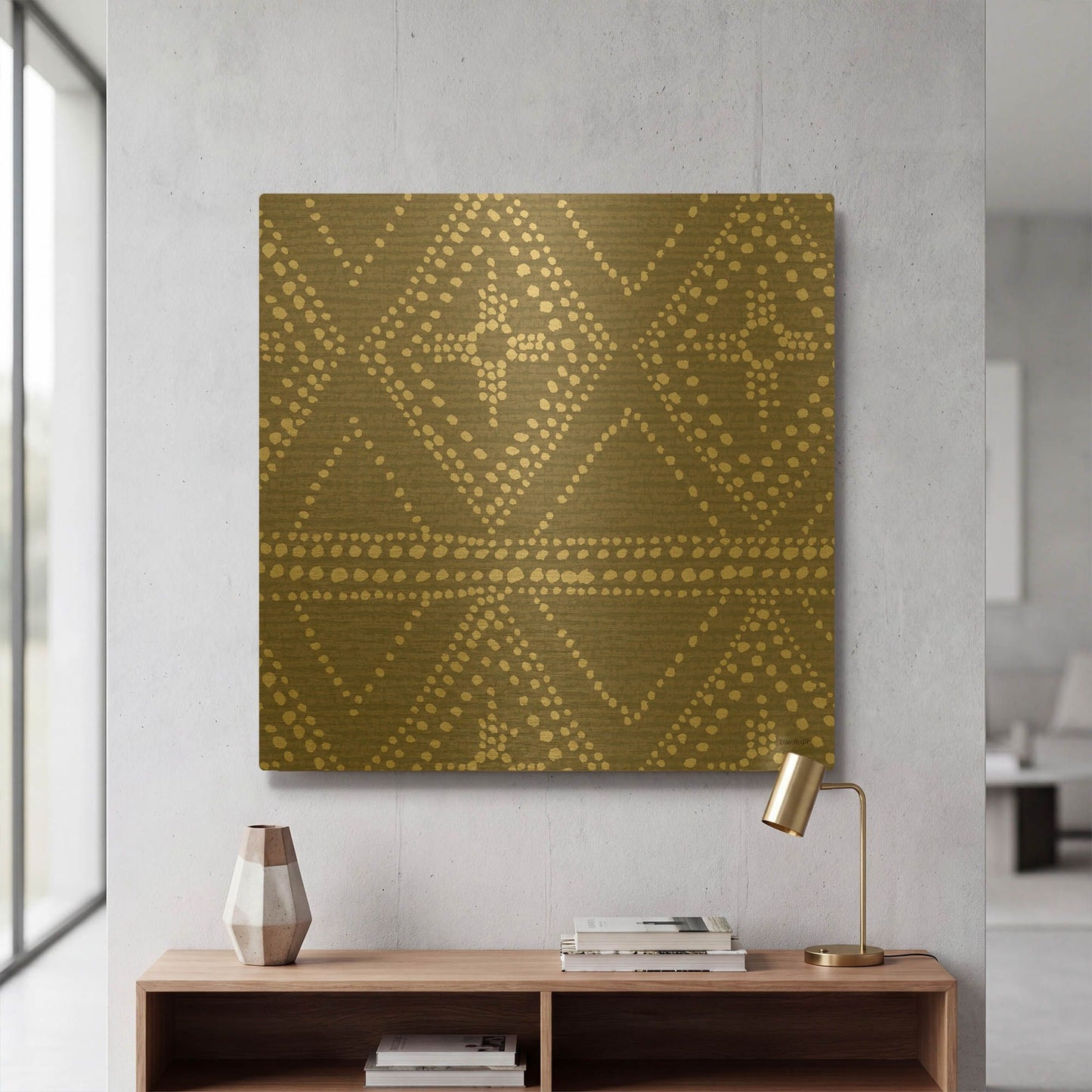 'A Wood Land Walk XXV' By Lisa Audit Gold Metal Wall Art