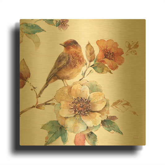 'Spiced Nature II' By Lisa Audit Gold Metal Wall Art