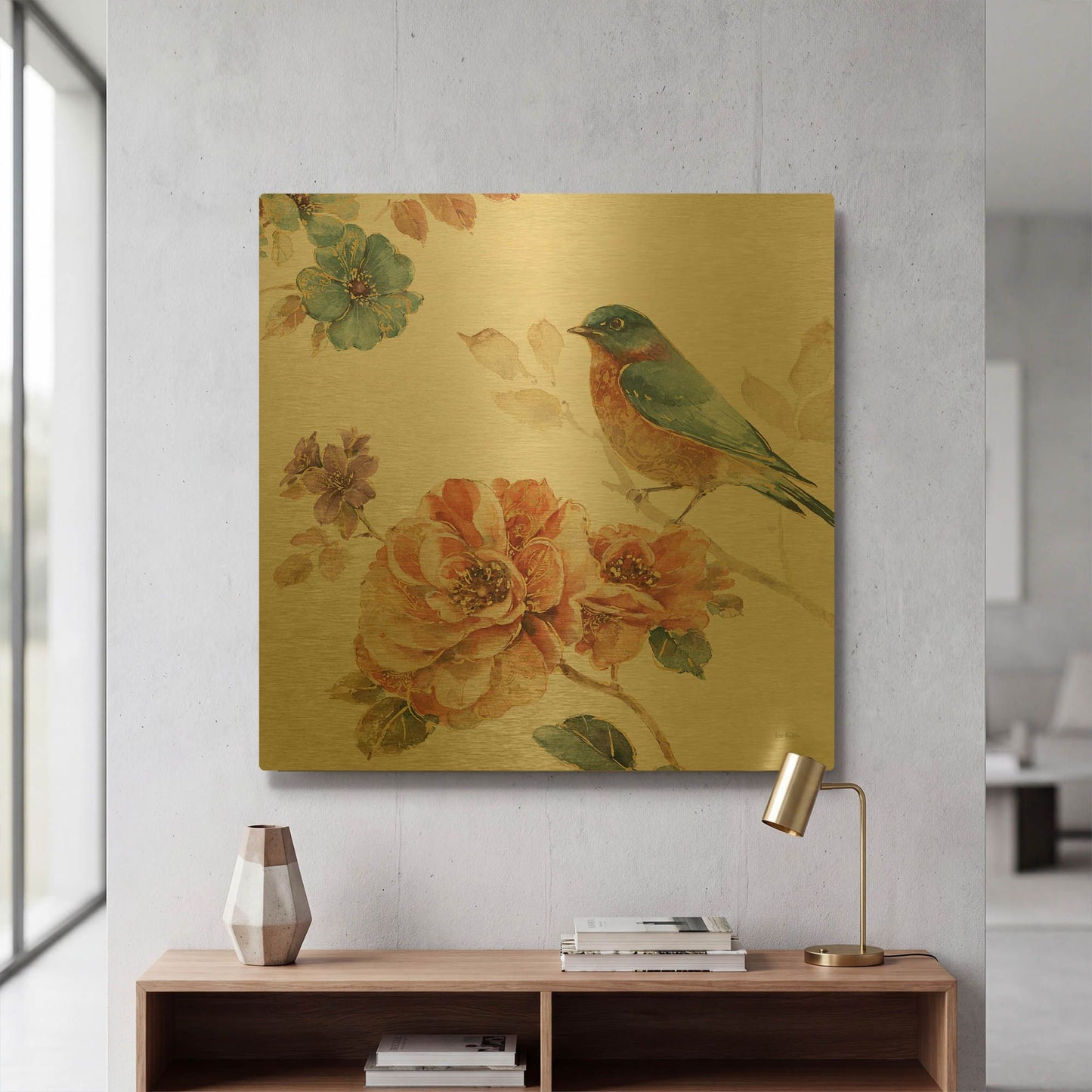 'Spiced Nature III' By Lisa Audit Gold Metal Wall Art