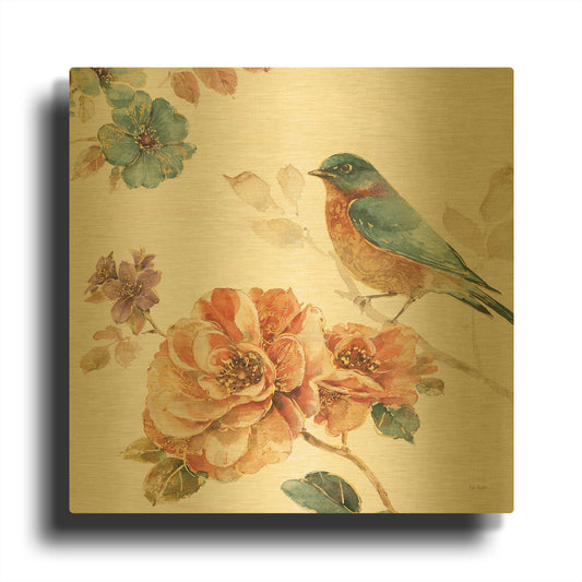 'Spiced Nature III' By Lisa Audit Gold Metal Wall Art