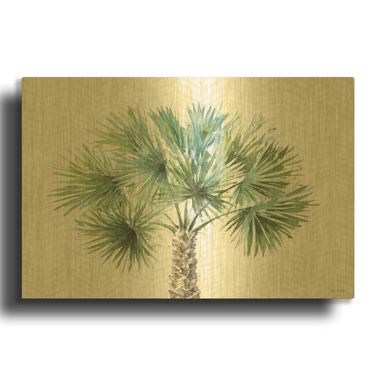 'Mixed Greens XIII' By Lisa Audit Gold Metal Wall Art