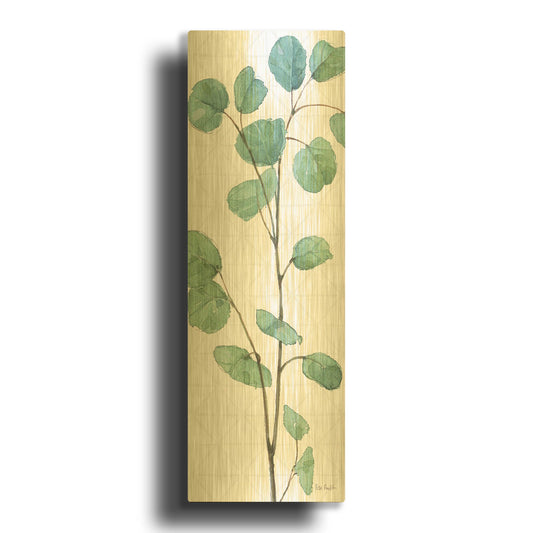 'Mixed Greens LIX' By Lisa Audit Gold Metal Wall Art