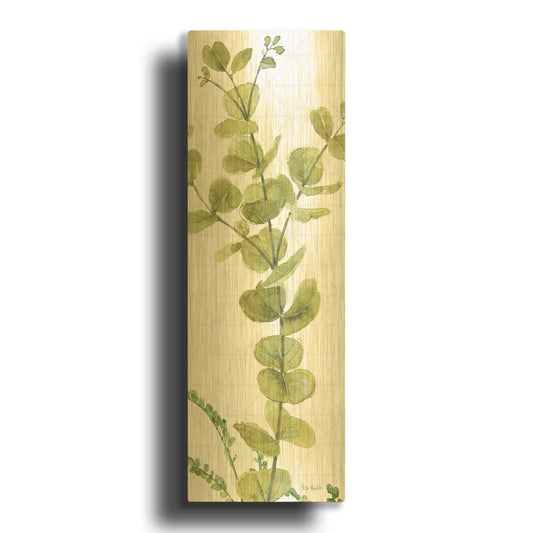 'Mixed Greens LX' By Lisa Audit Gold Metal Wall Art