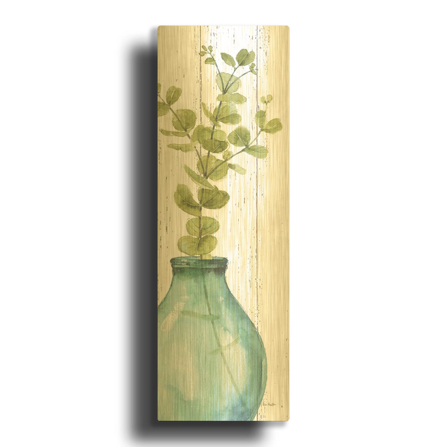 'Mixed Greens LXXXV' By Lisa Audit Gold Metal Wall Art