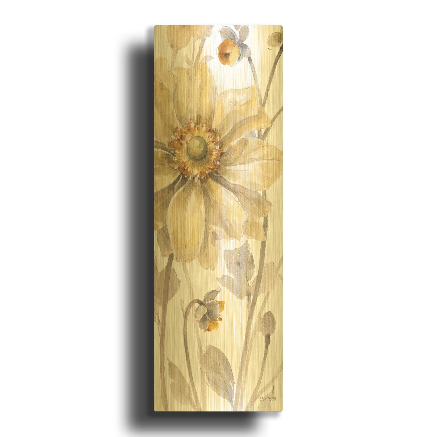 'Fields Of Gold IV' By Lisa Audit Gold Metal Wall Art