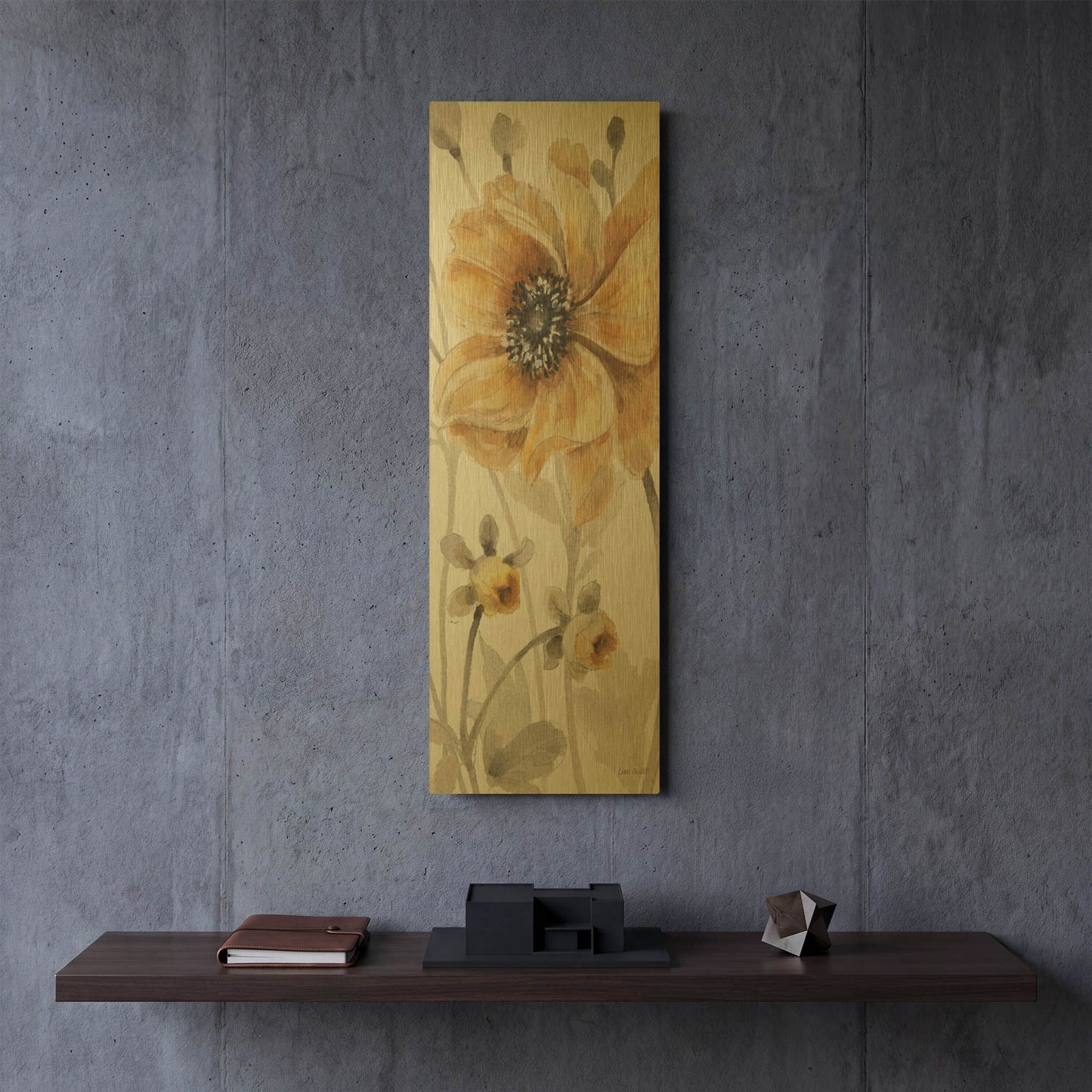 'Fields Of Gold V' By Lisa Audit Gold Metal Wall Art