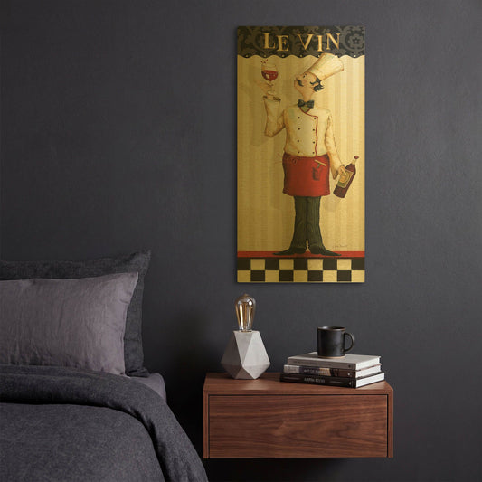 'Chef' By Lisa Audit Gold Metal Wall Art