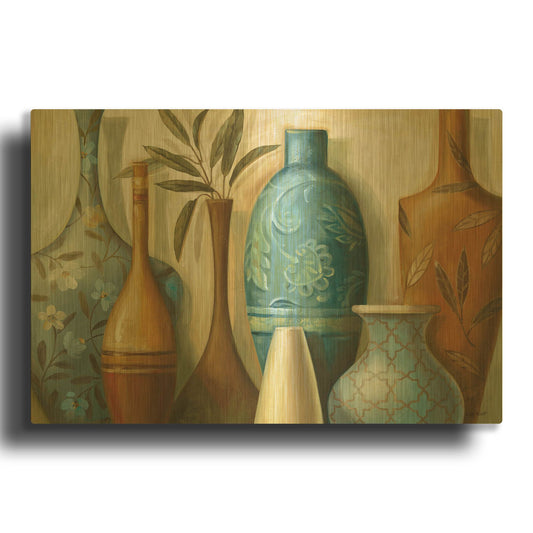 'Blue Morocco' By Lisa Audit Gold Metal Wall Art