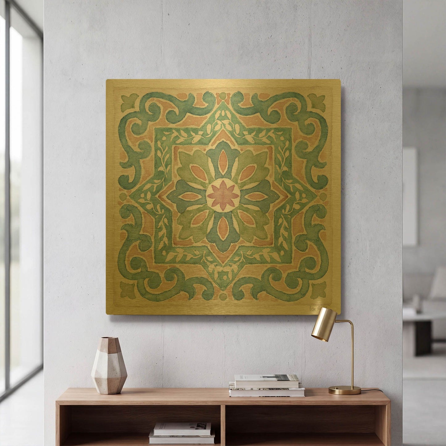 'Ocean Dream IX' By Lisa Audit Gold Metal Wall Art